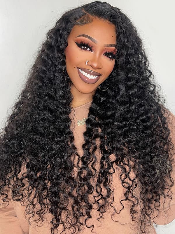 deep wave glueless wig