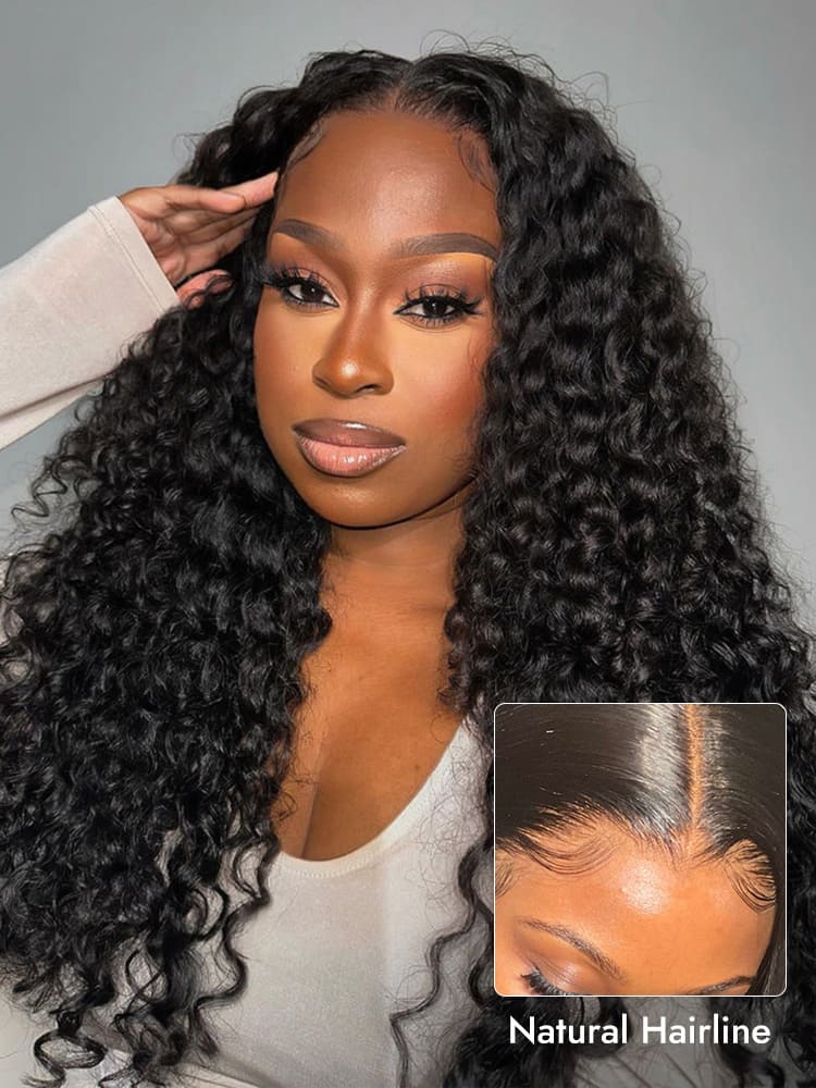 Curly Ready To Go Wigs With Natural Hairline