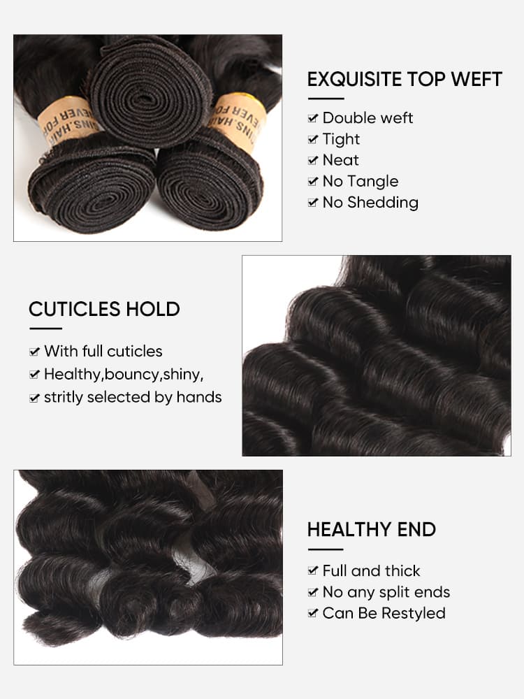 Double Weft Loose Deep Wave Bundles