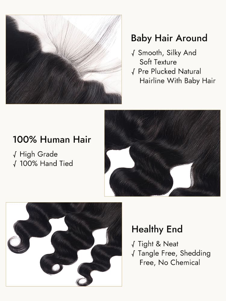 Body Wave Lace Frontal With Babyhair