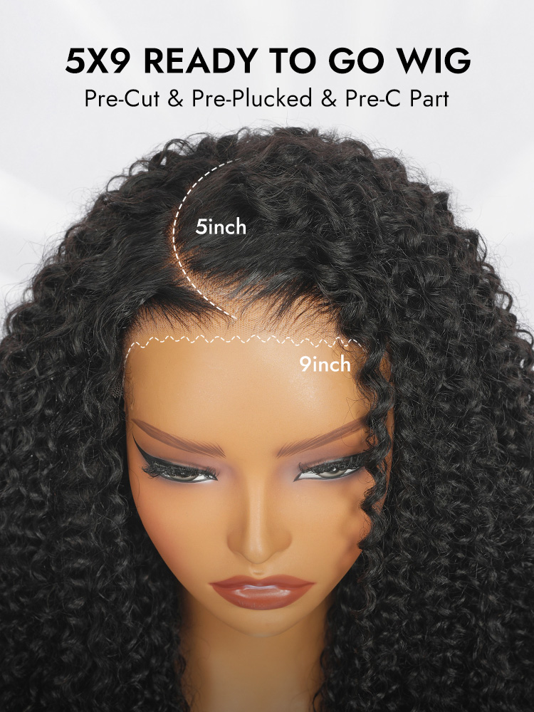 Bouncy Curly 5x9 Ready To Go Wig