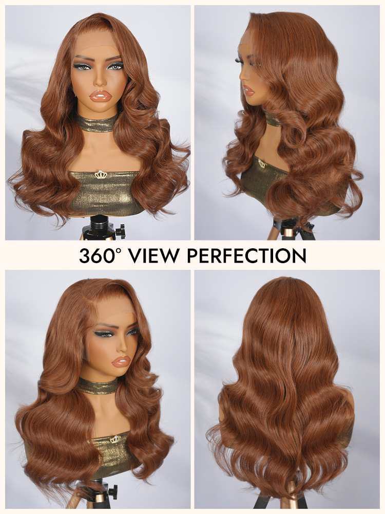 Honey Brown Body Wave Hair Wigs
