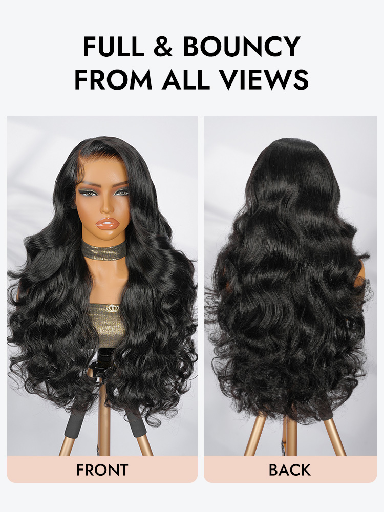 13x4 C Part Body Wave Human Hair Wigs
