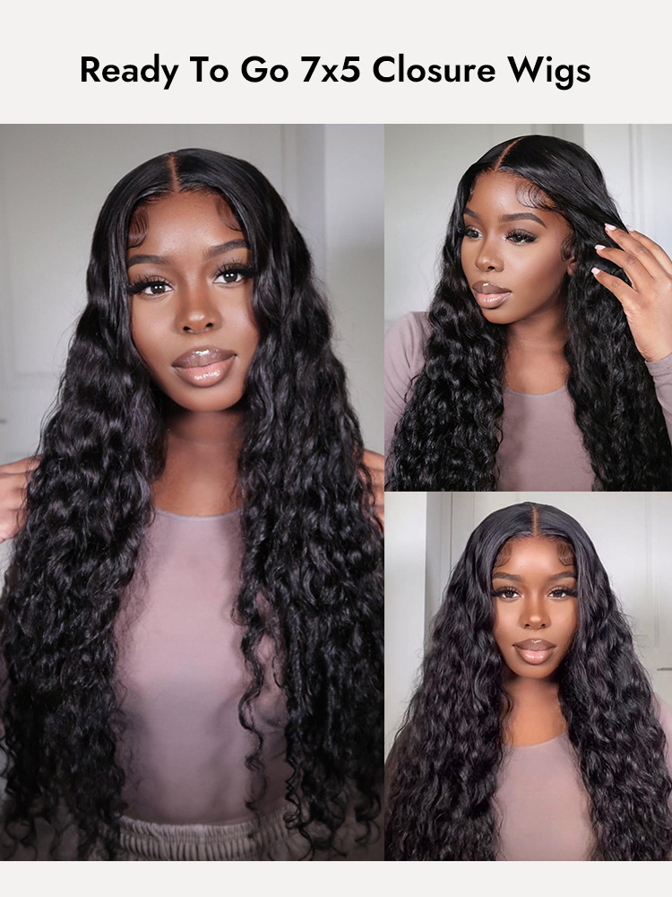 Loose Deep Wave Closure Wigs
