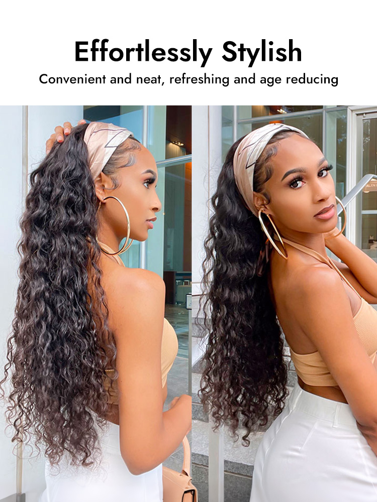 Stylish Loose Deep Wave Headband Wigs