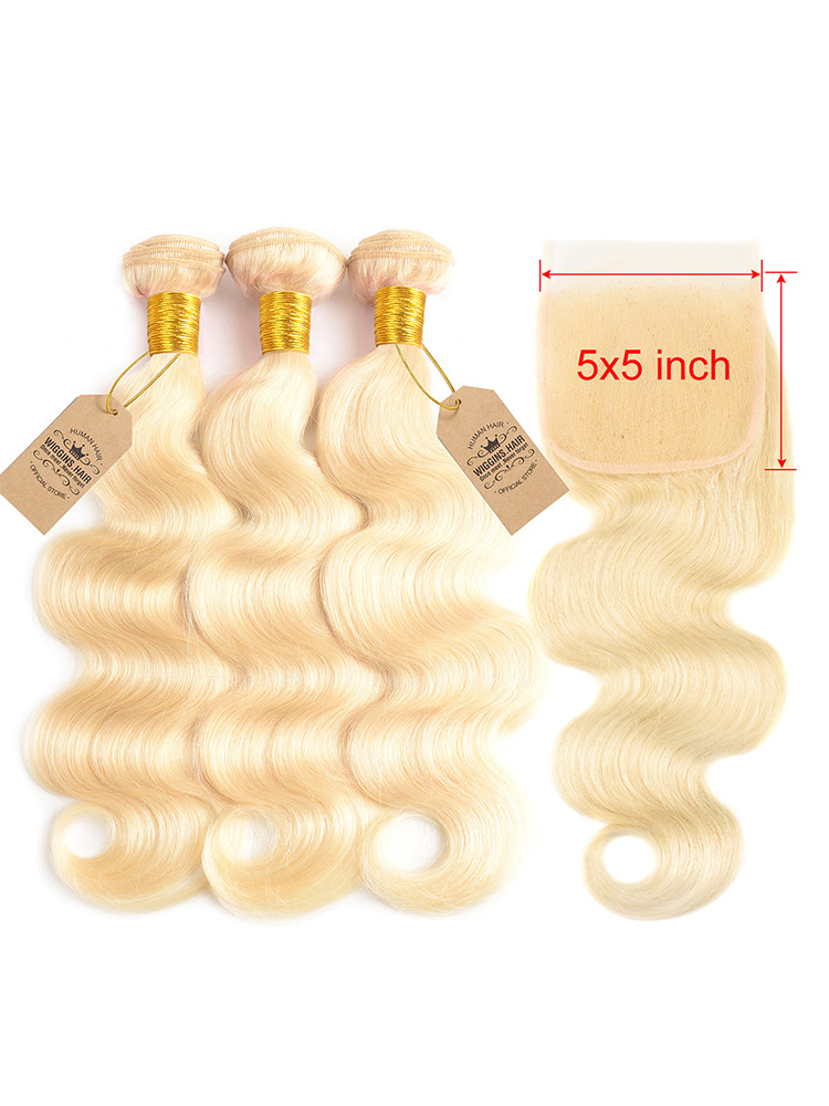 Body Wave Bundles With Lace Closure