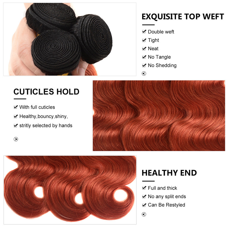 Color Ombre Hair 4 Bundles