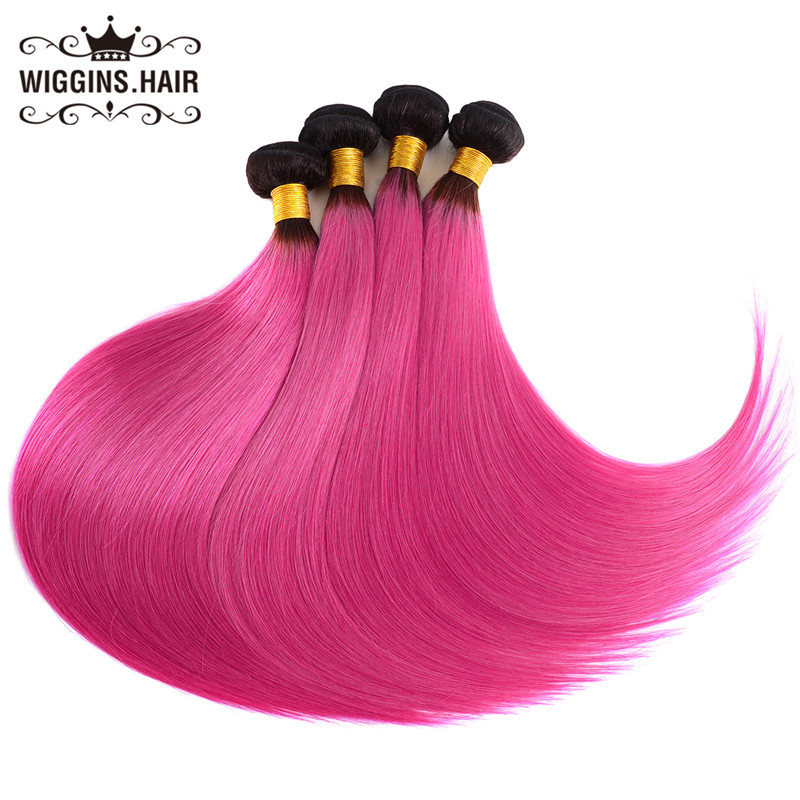 Straight 4 Bundles With 4*4 Closure Ombre