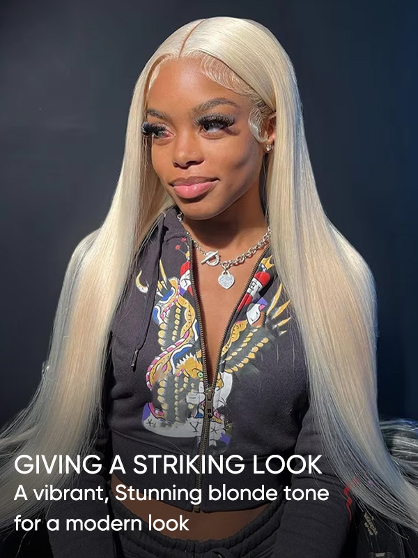 straight blonde human hair