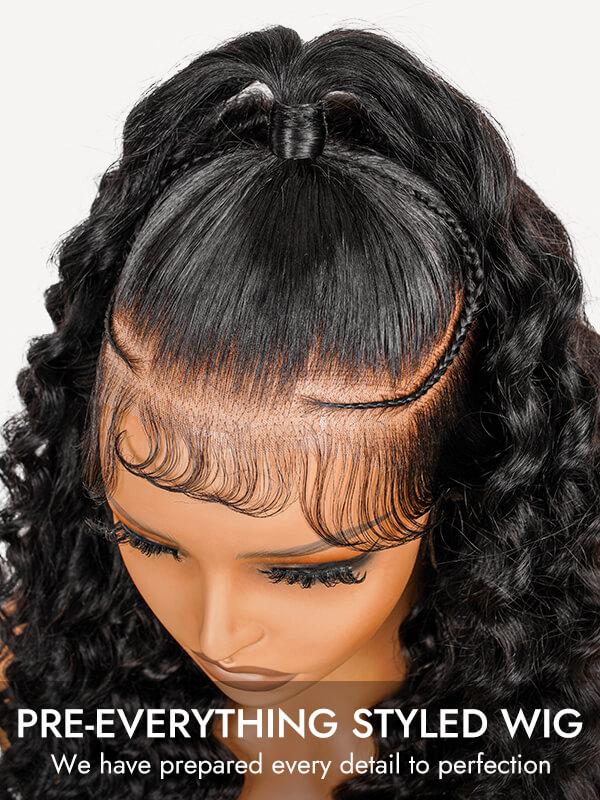 glueless pre braided wig