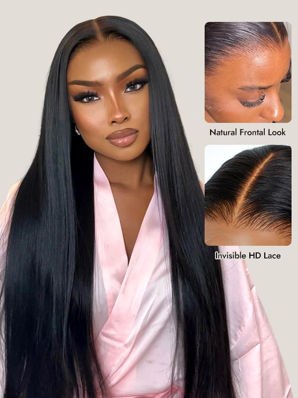 natural straight lace wig