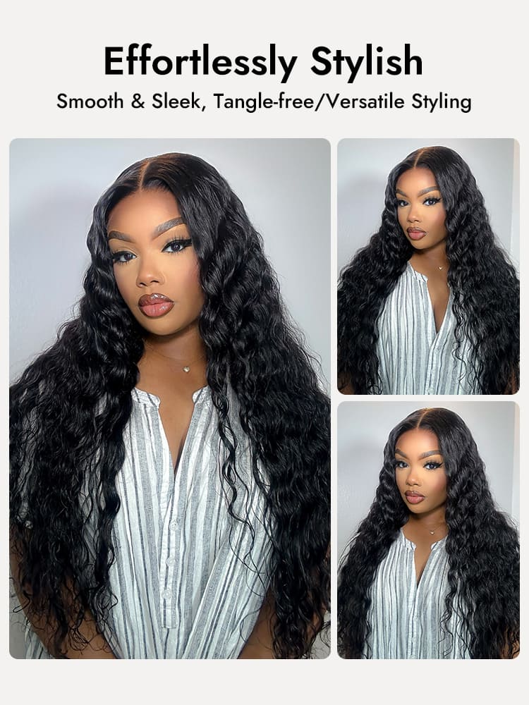 stylish long loose deep wave wig