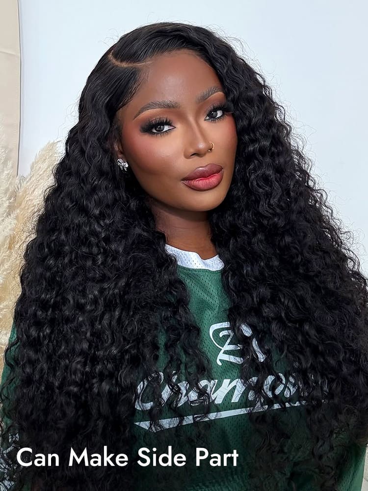 deep wave lace front wigs human hair