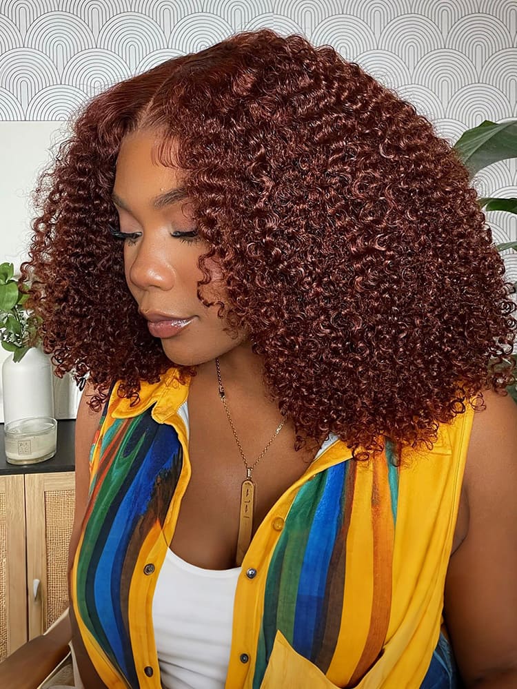 reddish brown frontal wig