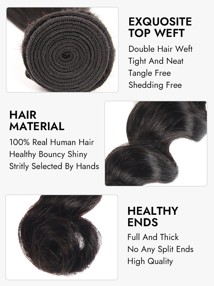 Loose Deep Human Hair Bundle