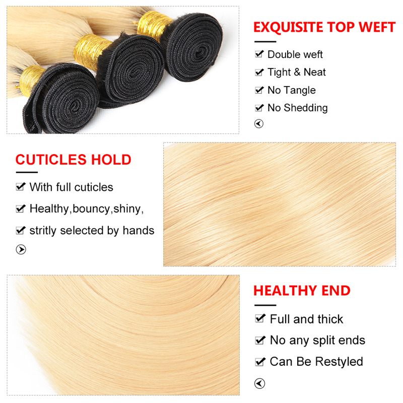 Ombre Hair Straight Bundles