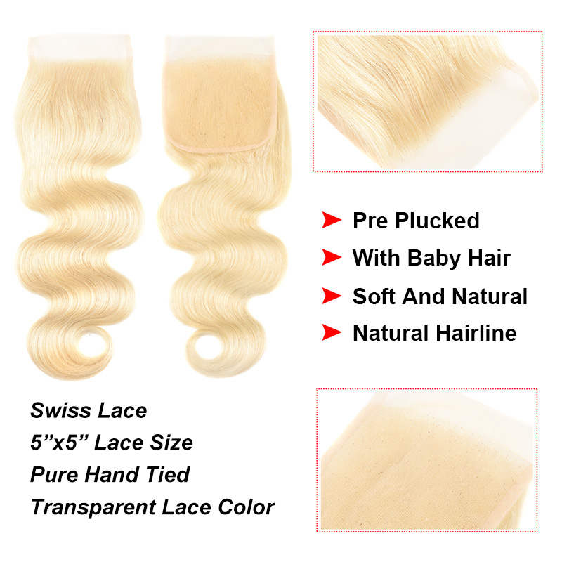 613 Bundles With 5*5 Closure