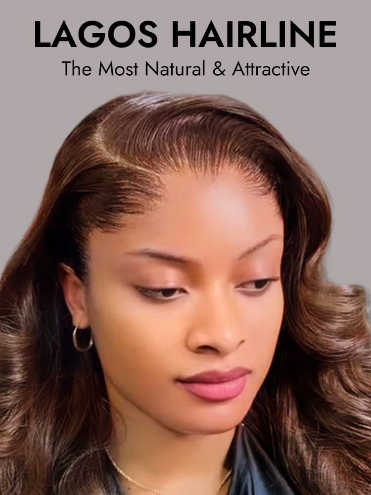 Lagos hairline human hair wig