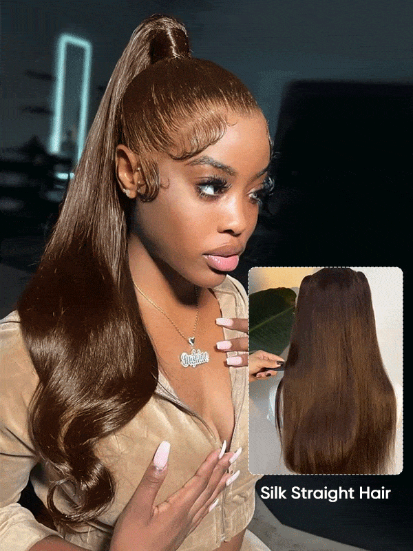 silky straight lace wig