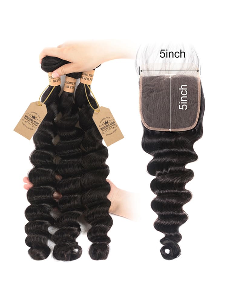 Loose Deep Wave Hair 5x5 Lace Closure
