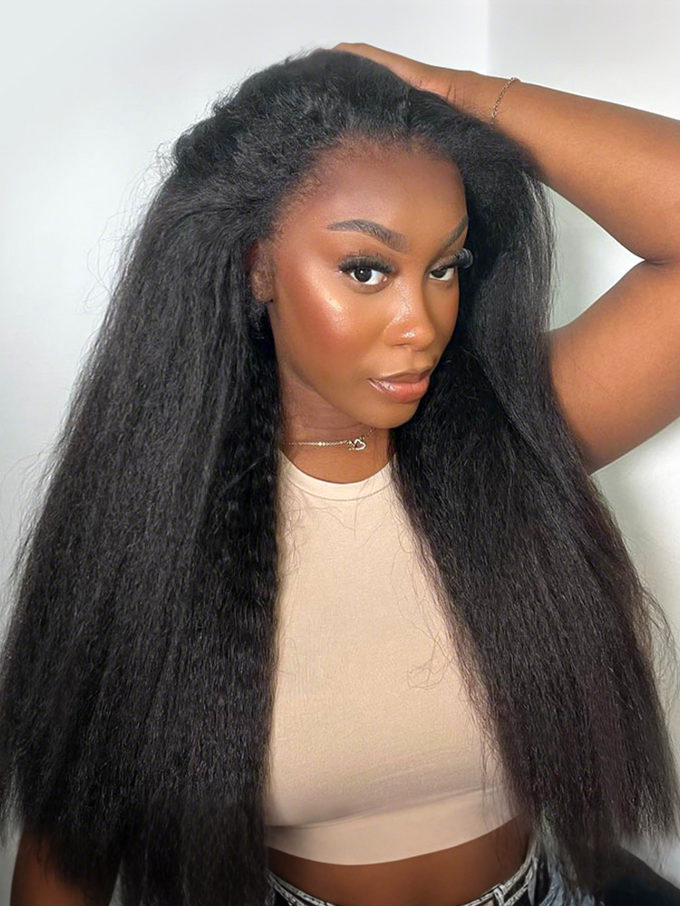 Yaki Straight 13x4 Lace Frontal Wig