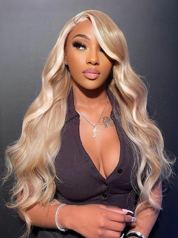 Milk Tea Hair Color With Highlights Wig