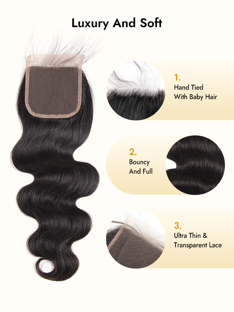 Body Wave 4x4 Lace Closure