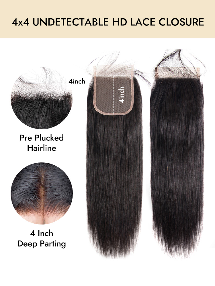 Straight Hair HD Lace Closure