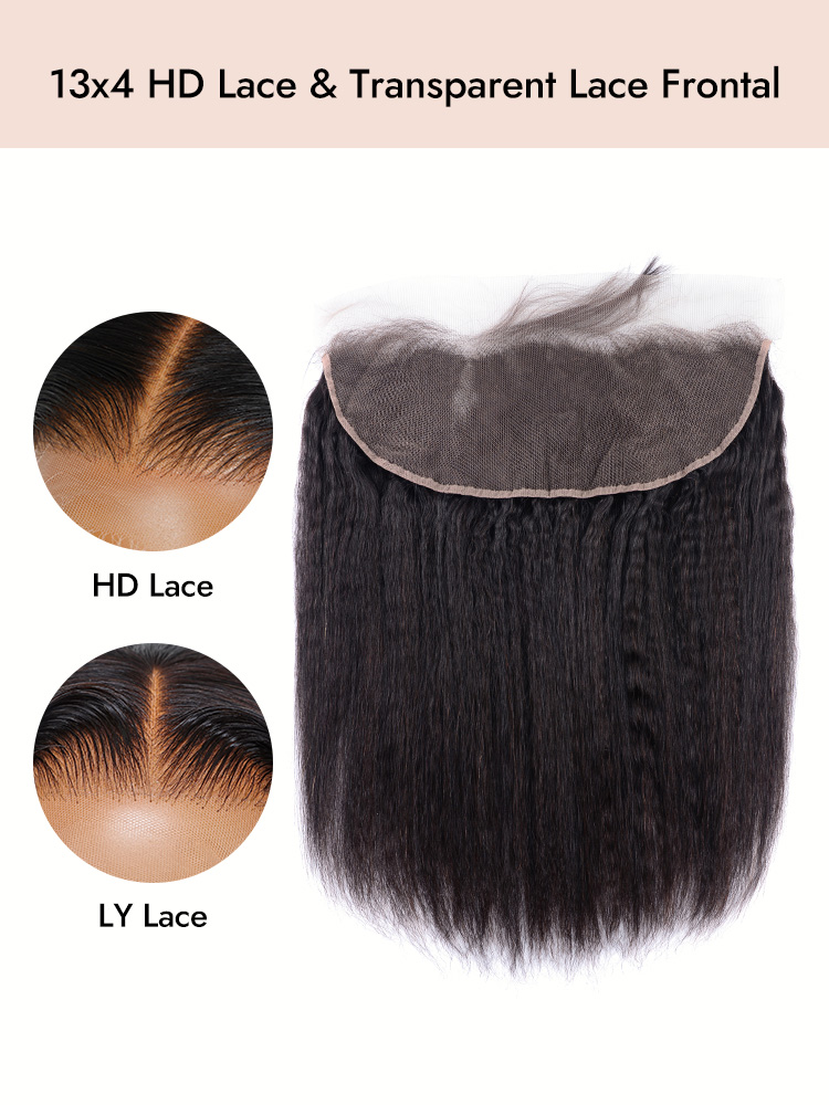 Yaki Straight Bundles with HD Lace Frontal 