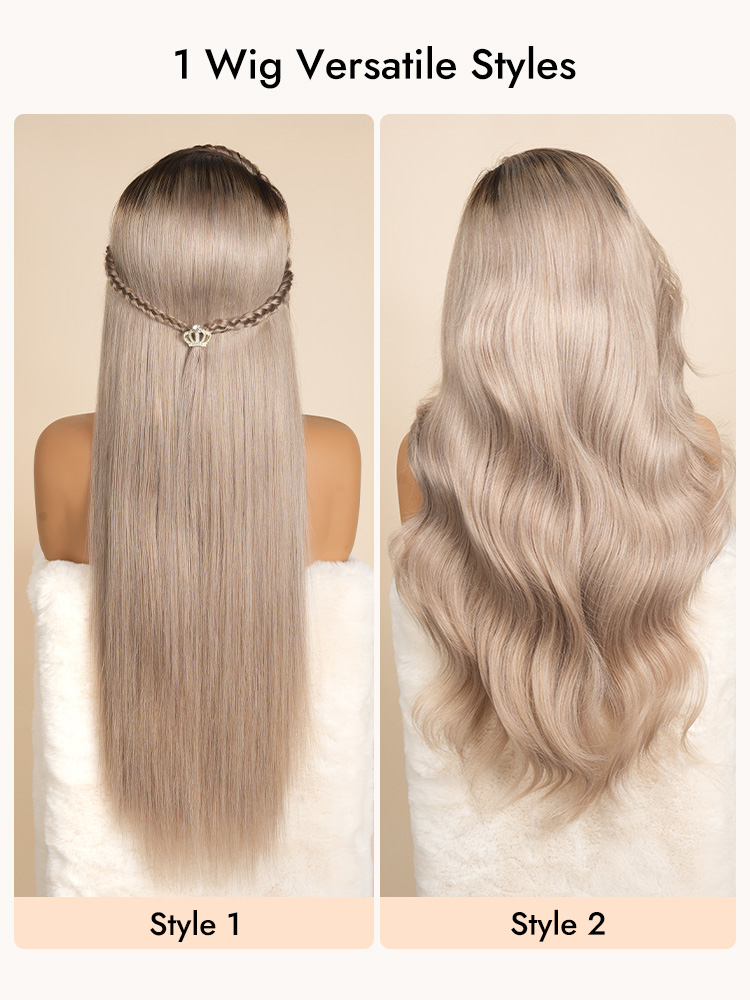 Ombre Ash Blonde HD Lace Wigs