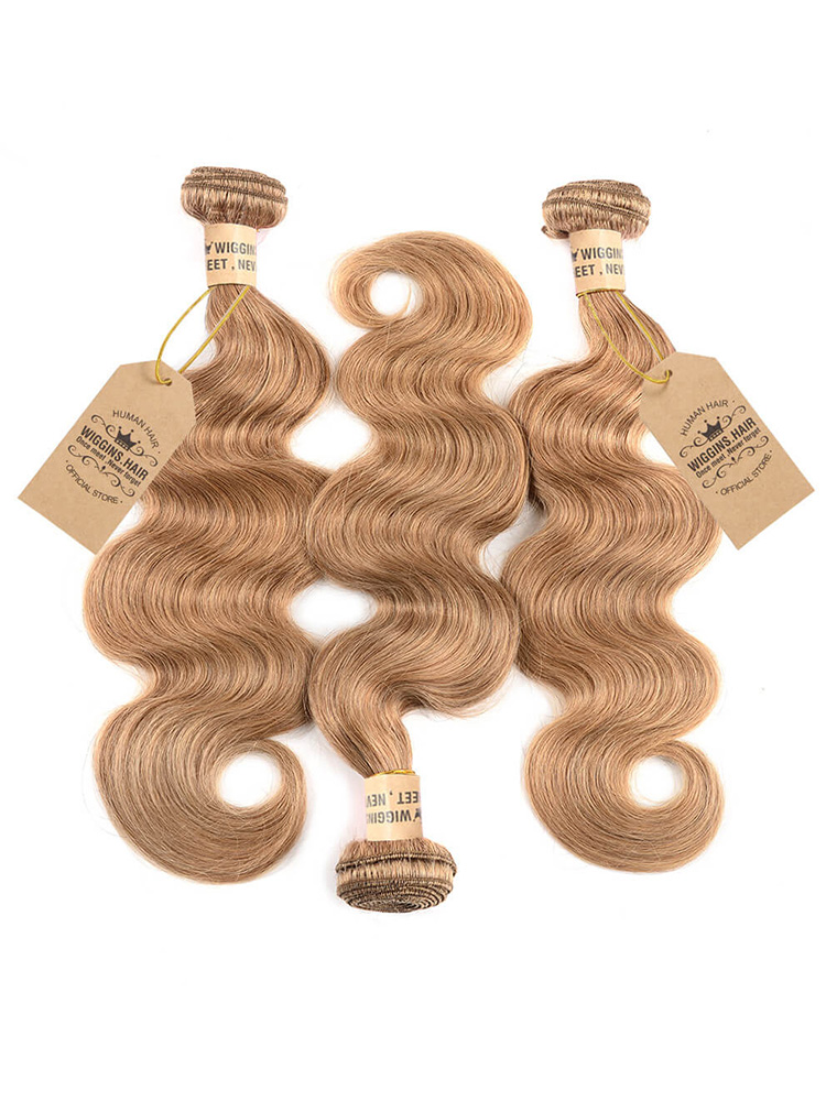 #27 Honey Blonde Body Wave Hair 3 Bundles