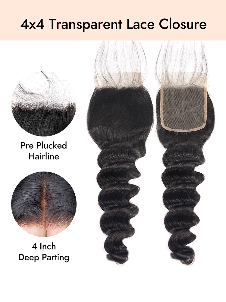 Loose Deep 4x4 Lace Closure
