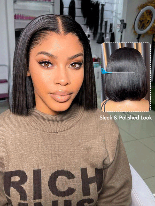 silk straight hair