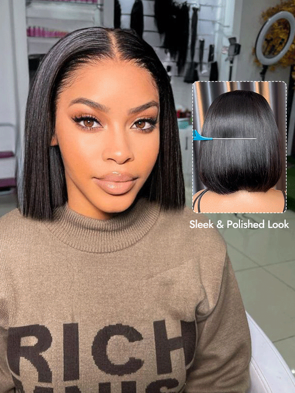 silk straight hair