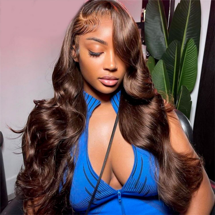 Dark Brown Body Wave Wig
