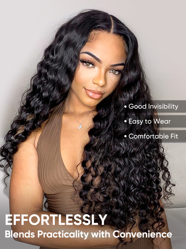 loose deep wave glueless wig