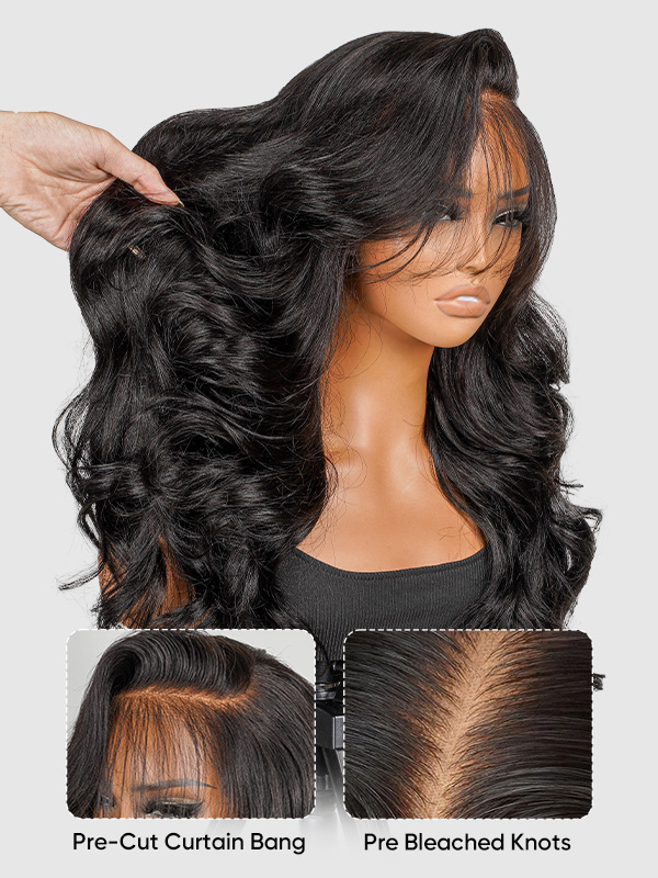 Pre-Styled C Part Wig