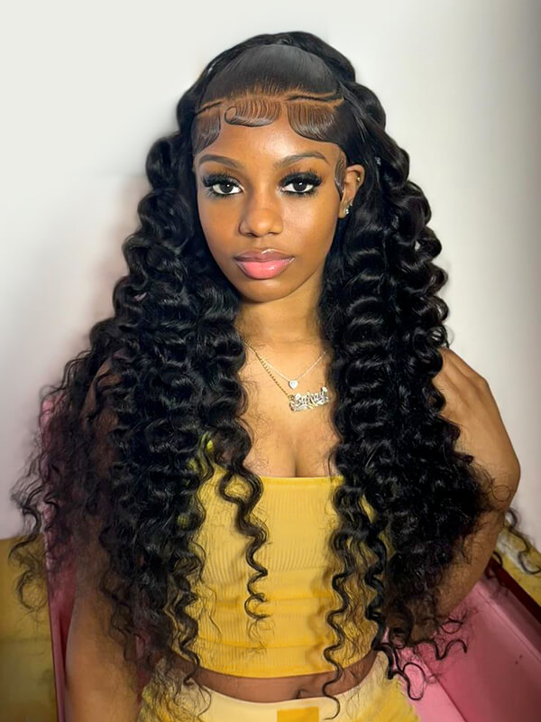 half up half down ponytail