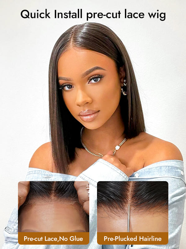 Straight Bob Glueless Wigs