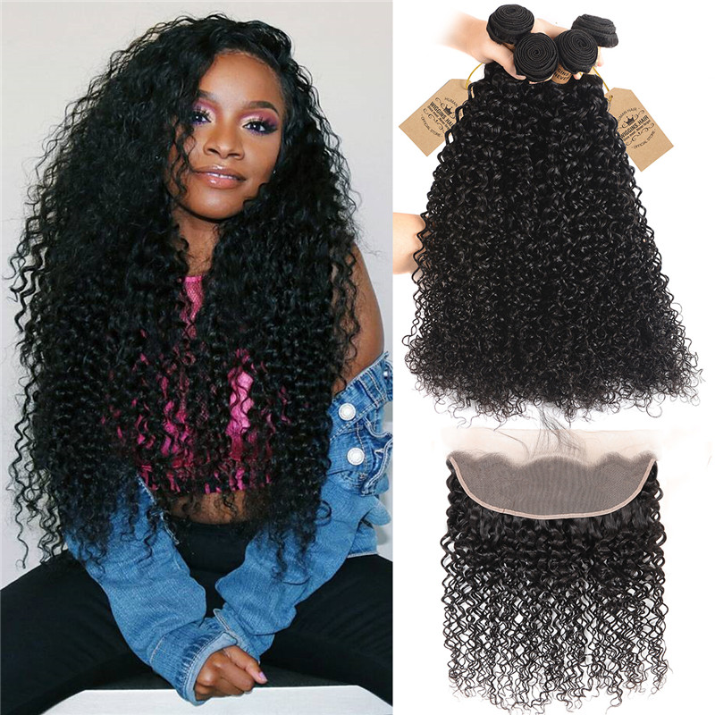 Kinky Curly With 13*4 Lace Frontal