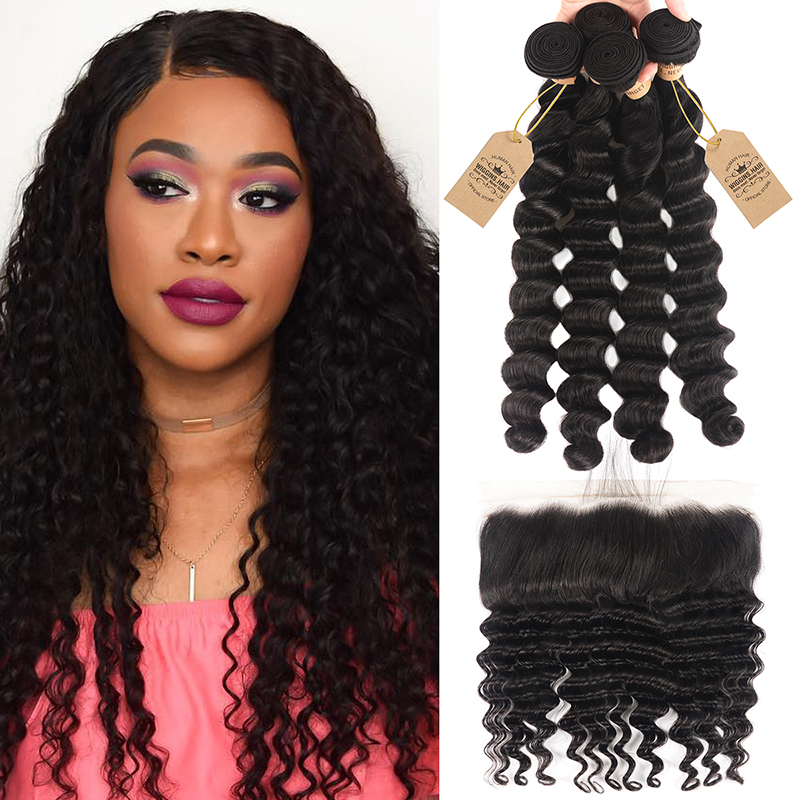 Loose Deep Wave Virgin Hair Bundles 4pcs