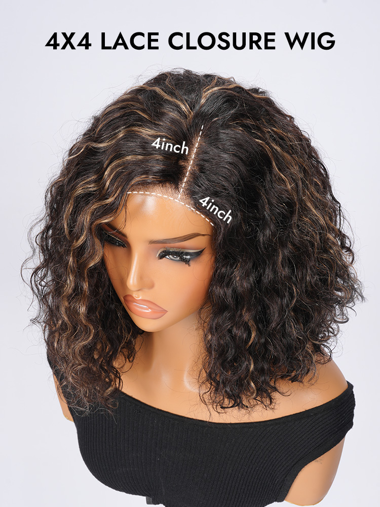 4x4 Lace Closure Highlight Bob Wig