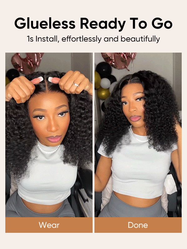  Curly Glueless Pre Everything Wigs