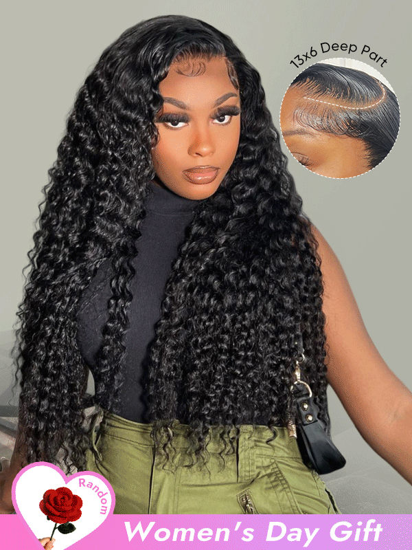 Deep Wave Long Wigs Human Hair Lace Front Wigs 12-30 Inch Hot Sale Online