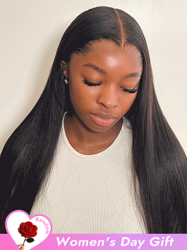 Lagos Hairline Widows Peak Straight & Body Wave 13x6 HD Lace Frontal Wig