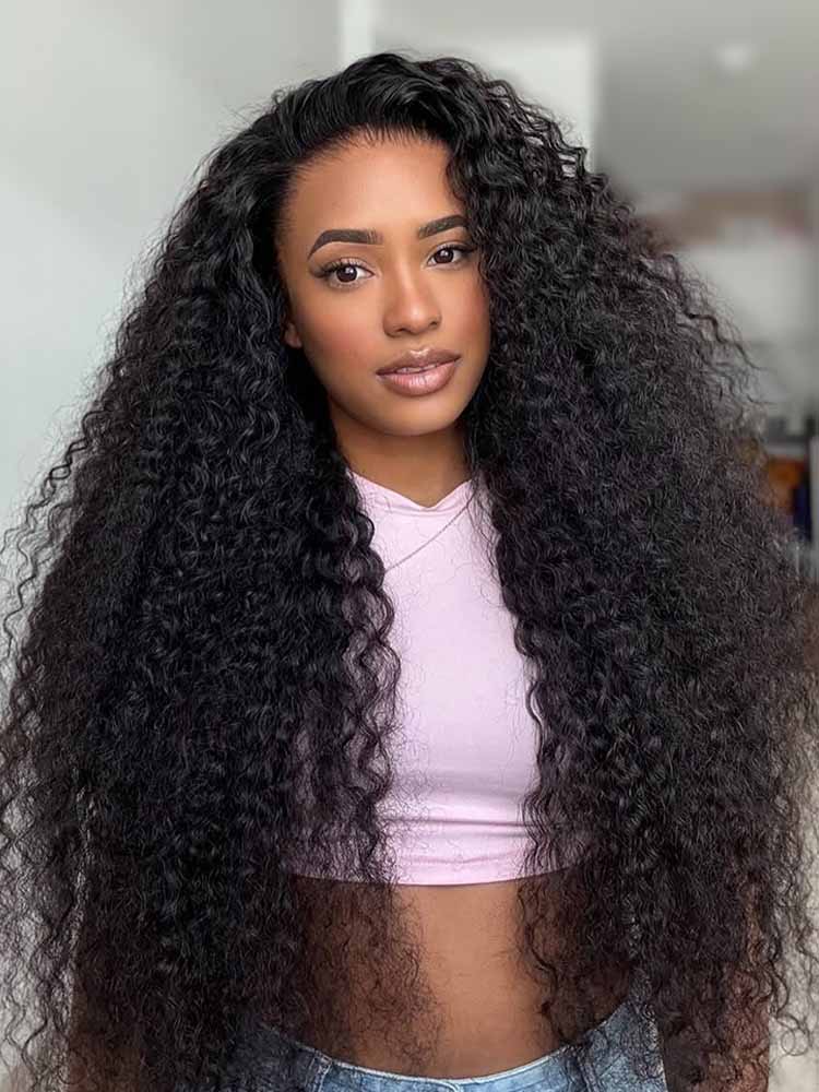 HD lace kinky curly lace wigs