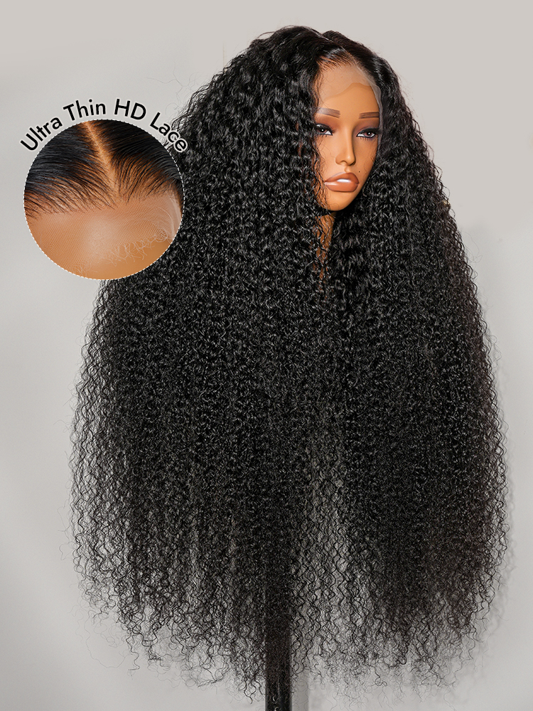 13x6 kinky curly hd lace frontal wigs
