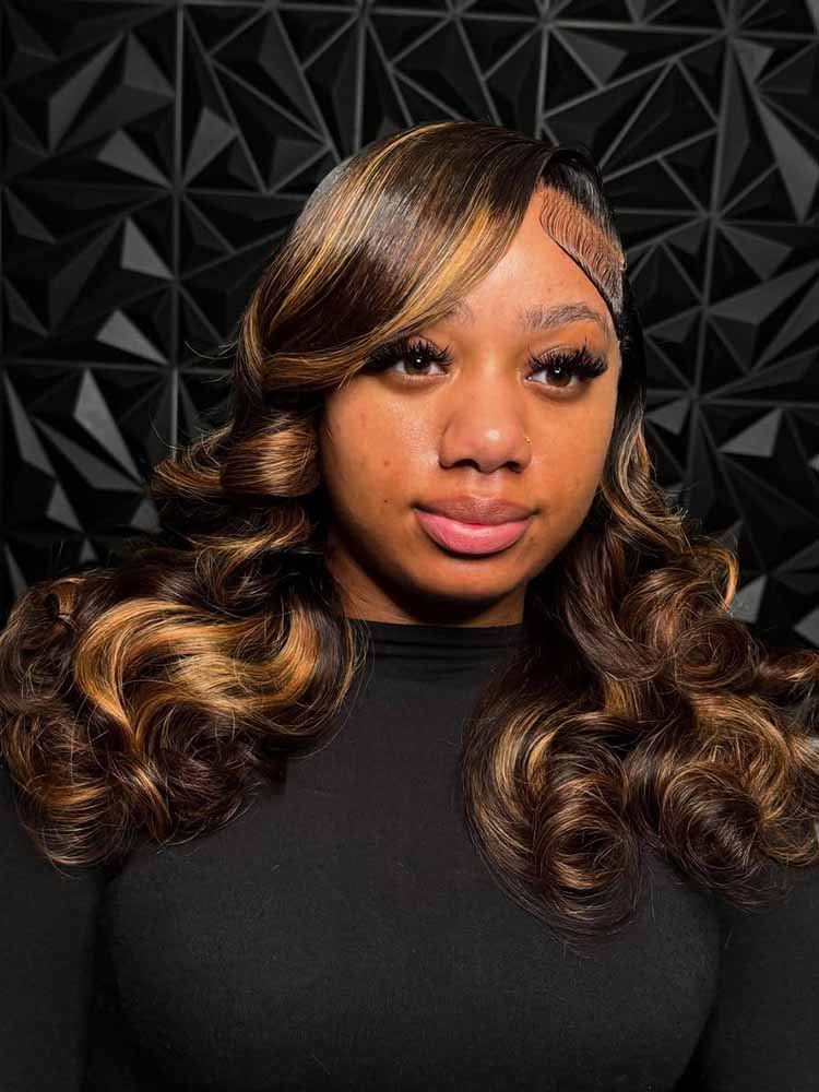 Highlight 13x4 Lace Front Wigs side part