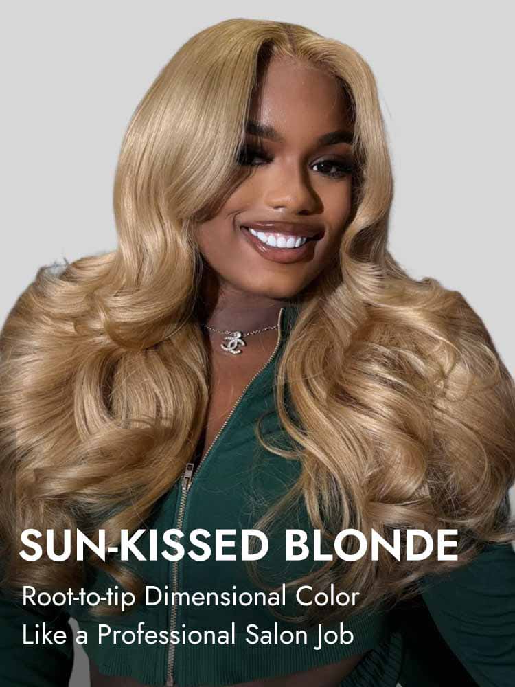  Blonde Body Wave Lace Frontal Wig