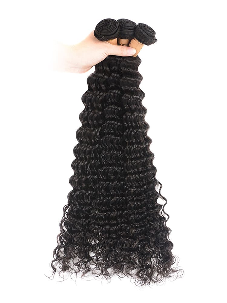 Deep Wave Virgin Hair 3 Bundles